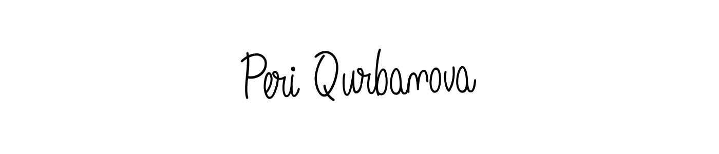 Design your own signature with our free online signature maker. With this signature software, you can create a handwritten (Angelique-Rose-font-FFP) signature for name Peri Qurbanova. Peri Qurbanova signature style 5 images and pictures png