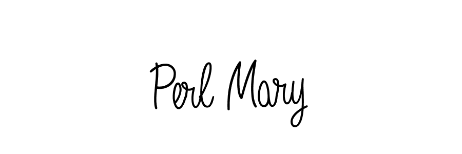 Perl Mary stylish signature style. Best Handwritten Sign (Angelique-Rose-font-FFP) for my name. Handwritten Signature Collection Ideas for my name Perl Mary. Perl Mary signature style 5 images and pictures png