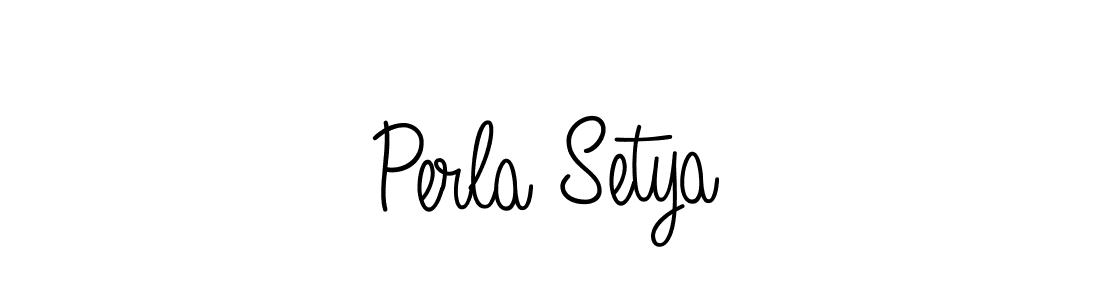 Make a beautiful signature design for name Perla Setya. Use this online signature maker to create a handwritten signature for free. Perla Setya signature style 5 images and pictures png