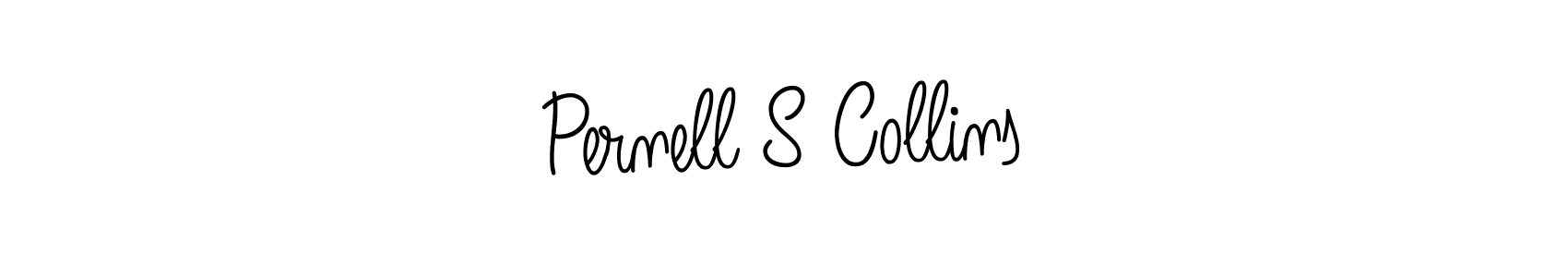 The best way (Angelique-Rose-font-FFP) to make a short signature is to pick only two or three words in your name. The name Pernell S Collins include a total of six letters. For converting this name. Pernell S Collins signature style 5 images and pictures png