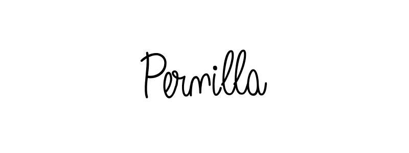 How to make Pernilla name signature. Use Angelique-Rose-font-FFP style for creating short signs online. This is the latest handwritten sign. Pernilla signature style 5 images and pictures png