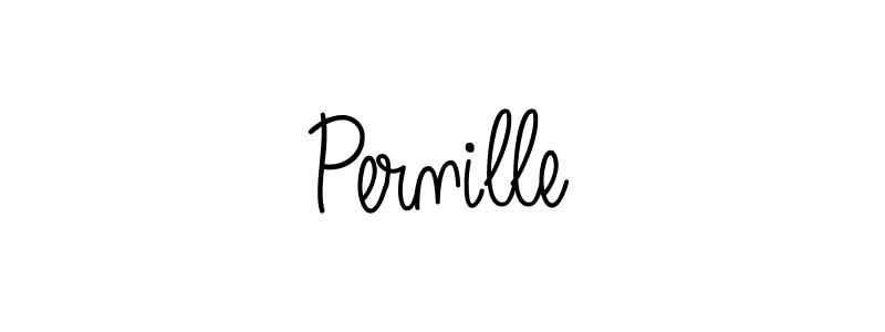 You should practise on your own different ways (Angelique-Rose-font-FFP) to write your name (Pernille) in signature. don't let someone else do it for you. Pernille signature style 5 images and pictures png