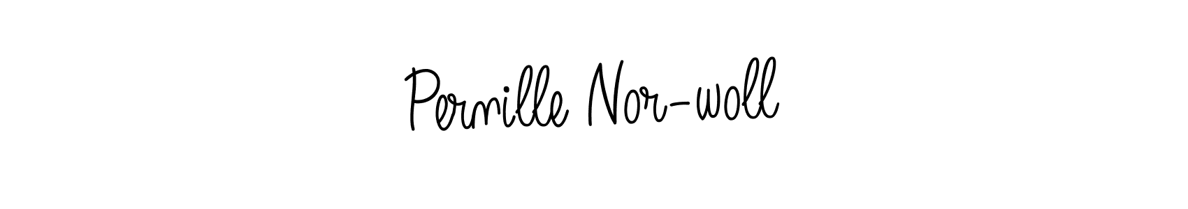 Create a beautiful signature design for name Pernille Nor-woll. With this signature (Angelique-Rose-font-FFP) fonts, you can make a handwritten signature for free. Pernille Nor-woll signature style 5 images and pictures png