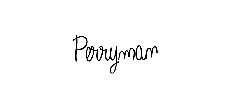 Design your own signature with our free online signature maker. With this signature software, you can create a handwritten (Angelique-Rose-font-FFP) signature for name Perryman. Perryman signature style 5 images and pictures png