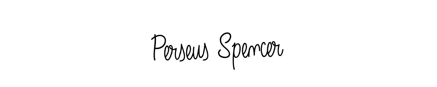 The best way (Angelique-Rose-font-FFP) to make a short signature is to pick only two or three words in your name. The name Perseus Spencer include a total of six letters. For converting this name. Perseus Spencer signature style 5 images and pictures png