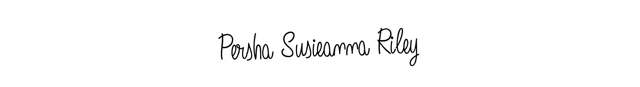 Create a beautiful signature design for name Persha Susieanna Riley. With this signature (Angelique-Rose-font-FFP) fonts, you can make a handwritten signature for free. Persha Susieanna Riley signature style 5 images and pictures png