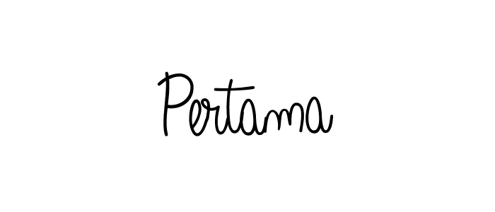 Make a beautiful signature design for name Pertama. With this signature (Angelique-Rose-font-FFP) style, you can create a handwritten signature for free. Pertama signature style 5 images and pictures png