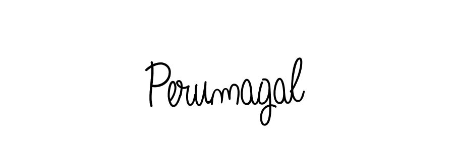 Make a beautiful signature design for name Perumagal. With this signature (Angelique-Rose-font-FFP) style, you can create a handwritten signature for free. Perumagal signature style 5 images and pictures png