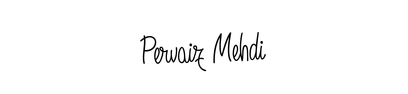 The best way (Angelique-Rose-font-FFP) to make a short signature is to pick only two or three words in your name. The name Pervaiz Mehdi include a total of six letters. For converting this name. Pervaiz Mehdi signature style 5 images and pictures png