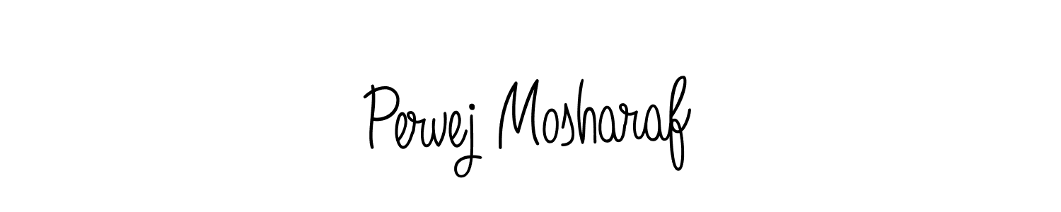 Make a beautiful signature design for name Pervej Mosharaf. With this signature (Angelique-Rose-font-FFP) style, you can create a handwritten signature for free. Pervej Mosharaf signature style 5 images and pictures png