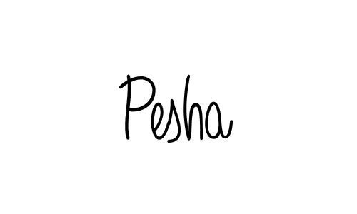 Pesha stylish signature style. Best Handwritten Sign (Angelique-Rose-font-FFP) for my name. Handwritten Signature Collection Ideas for my name Pesha. Pesha signature style 5 images and pictures png