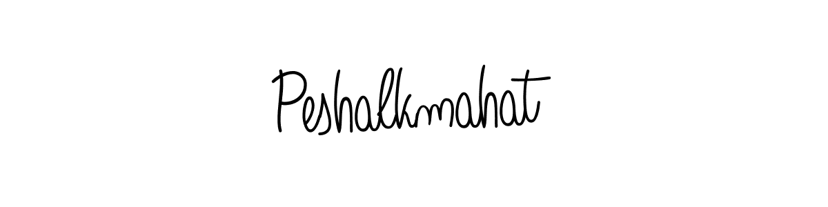 Create a beautiful signature design for name Peshalkmahat. With this signature (Angelique-Rose-font-FFP) fonts, you can make a handwritten signature for free. Peshalkmahat signature style 5 images and pictures png