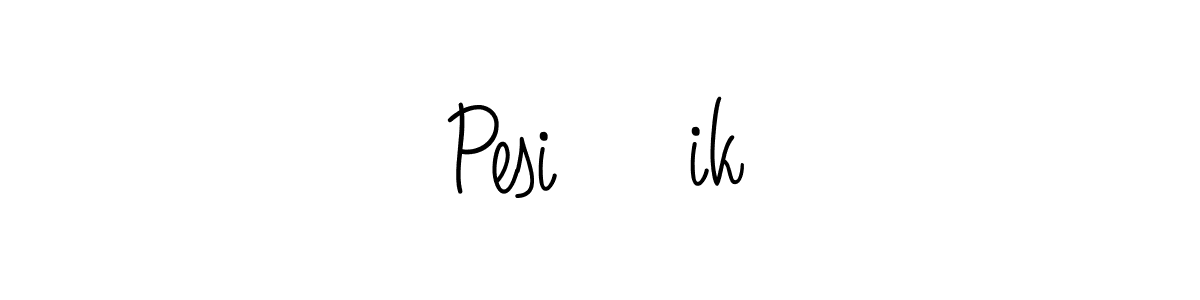 The best way (Angelique-Rose-font-FFP) to make a short signature is to pick only two or three words in your name. The name Pesi〽️ik include a total of six letters. For converting this name. Pesi〽️ik signature style 5 images and pictures png