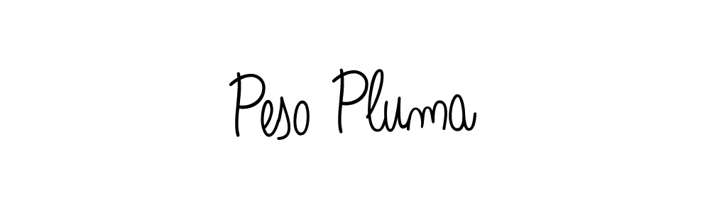 Design your own signature with our free online signature maker. With this signature software, you can create a handwritten (Angelique-Rose-font-FFP) signature for name Peso Pluma. Peso Pluma signature style 5 images and pictures png