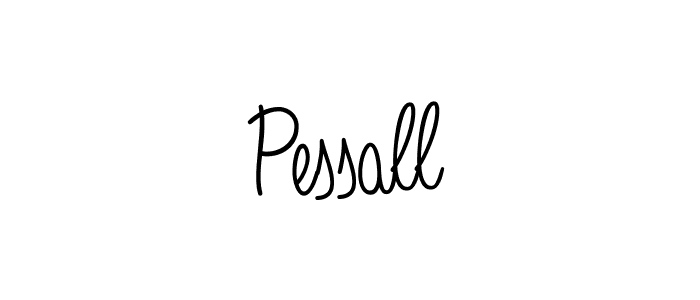 You should practise on your own different ways (Angelique-Rose-font-FFP) to write your name (Pessall) in signature. don't let someone else do it for you. Pessall signature style 5 images and pictures png