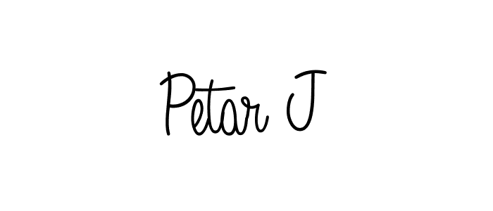 Create a beautiful signature design for name Petar J. With this signature (Angelique-Rose-font-FFP) fonts, you can make a handwritten signature for free. Petar J signature style 5 images and pictures png