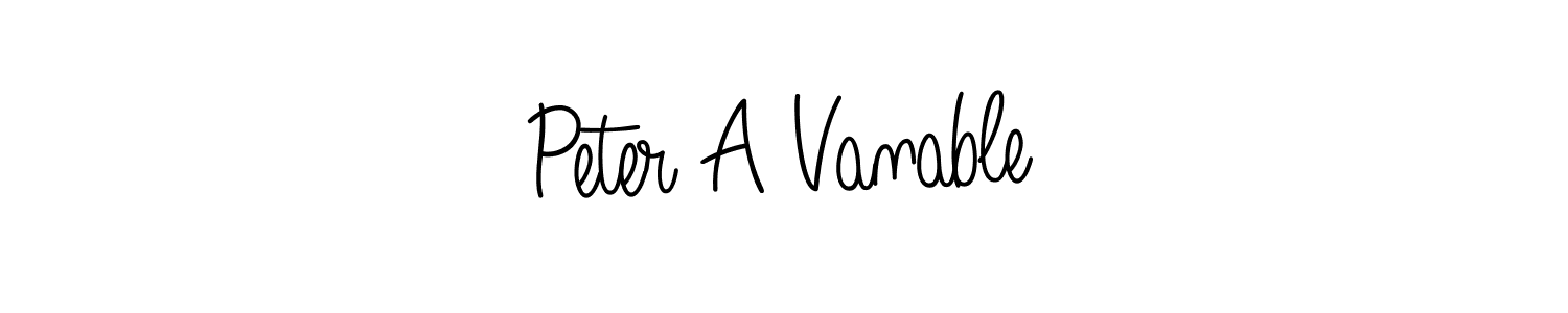 Make a beautiful signature design for name Peter A Vanable. Use this online signature maker to create a handwritten signature for free. Peter A Vanable signature style 5 images and pictures png