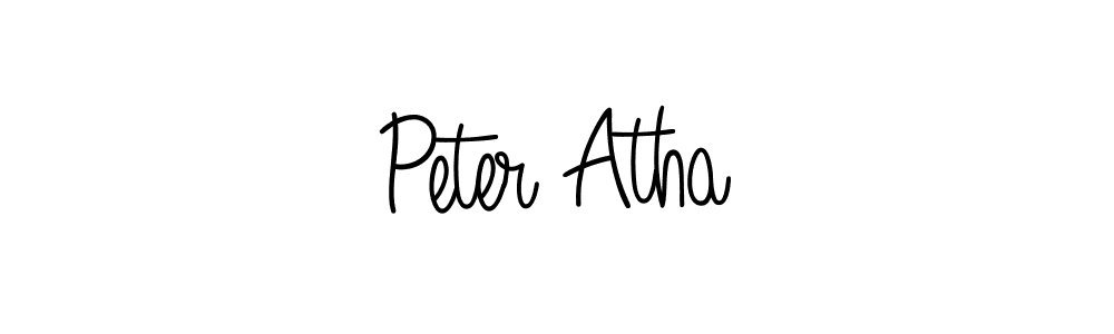 Create a beautiful signature design for name Peter Atha. With this signature (Angelique-Rose-font-FFP) fonts, you can make a handwritten signature for free. Peter Atha signature style 5 images and pictures png