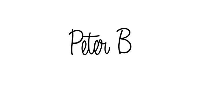 Use a signature maker to create a handwritten signature online. With this signature software, you can design (Angelique-Rose-font-FFP) your own signature for name Peter B. Peter B signature style 5 images and pictures png