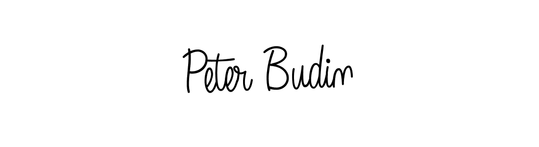 How to make Peter Budin name signature. Use Angelique-Rose-font-FFP style for creating short signs online. This is the latest handwritten sign. Peter Budin signature style 5 images and pictures png