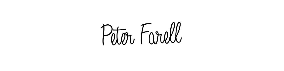 Make a beautiful signature design for name Peter Farell. With this signature (Angelique-Rose-font-FFP) style, you can create a handwritten signature for free. Peter Farell signature style 5 images and pictures png