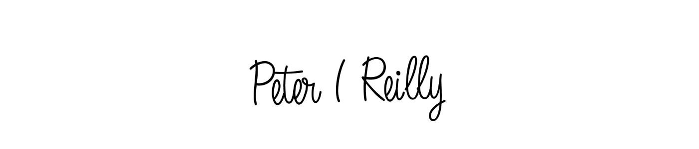 How to make Peter I Reilly signature? Angelique-Rose-font-FFP is a professional autograph style. Create handwritten signature for Peter I Reilly name. Peter I Reilly signature style 5 images and pictures png
