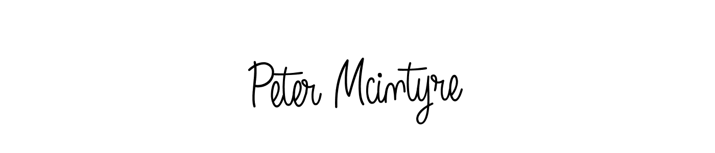 Make a beautiful signature design for name Peter Mcintyre. With this signature (Angelique-Rose-font-FFP) style, you can create a handwritten signature for free. Peter Mcintyre signature style 5 images and pictures png