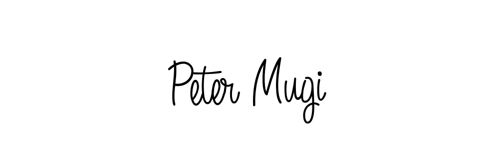 if you are searching for the best signature style for your name Peter Mugi. so please give up your signature search. here we have designed multiple signature styles  using Angelique-Rose-font-FFP. Peter Mugi signature style 5 images and pictures png