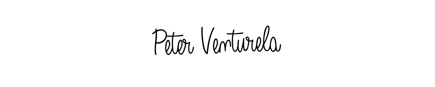 Use a signature maker to create a handwritten signature online. With this signature software, you can design (Angelique-Rose-font-FFP) your own signature for name Peter Venturela. Peter Venturela signature style 5 images and pictures png