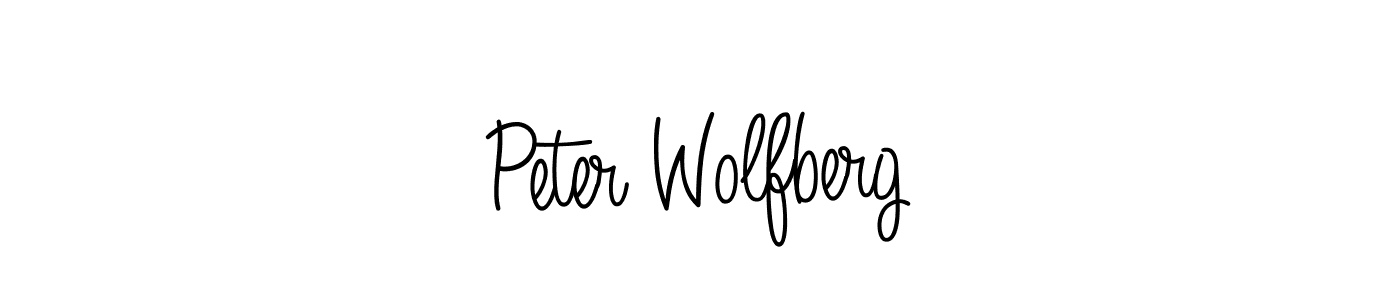 Best and Professional Signature Style for Peter Wolfberg. Angelique-Rose-font-FFP Best Signature Style Collection. Peter Wolfberg signature style 5 images and pictures png