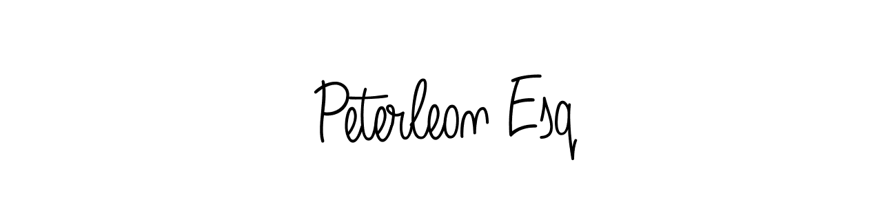 if you are searching for the best signature style for your name Peterleon Esq. so please give up your signature search. here we have designed multiple signature styles  using Angelique-Rose-font-FFP. Peterleon Esq signature style 5 images and pictures png