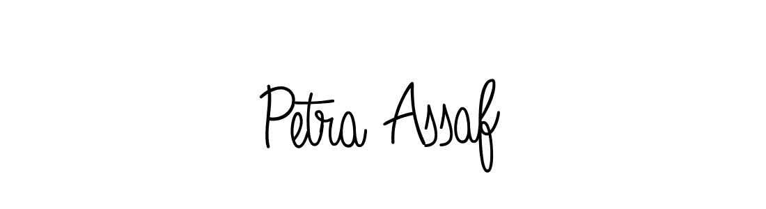 How to make Petra Assaf name signature. Use Angelique-Rose-font-FFP style for creating short signs online. This is the latest handwritten sign. Petra Assaf signature style 5 images and pictures png