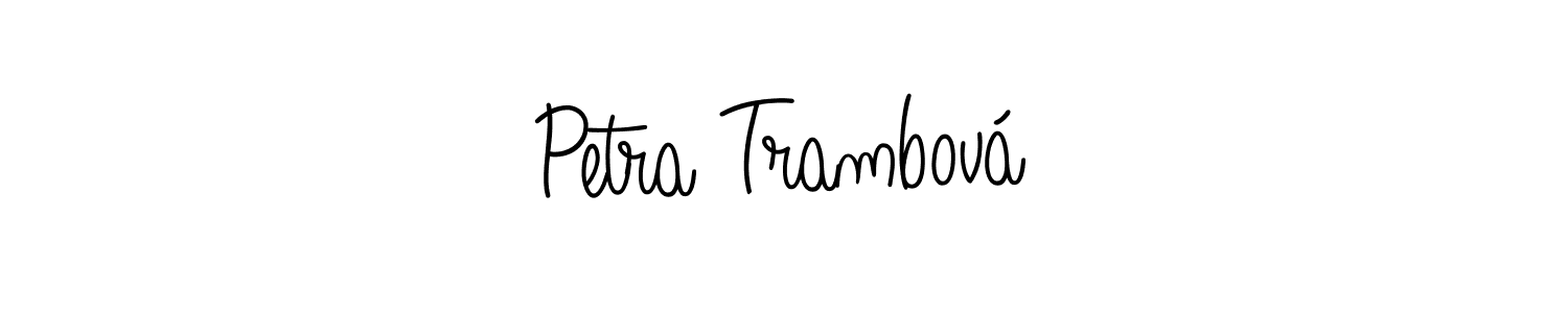 Also we have Petra Trambová name is the best signature style. Create professional handwritten signature collection using Angelique-Rose-font-FFP autograph style. Petra Trambová signature style 5 images and pictures png