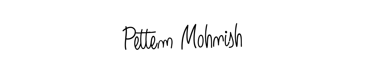 if you are searching for the best signature style for your name Pettem Mohnish. so please give up your signature search. here we have designed multiple signature styles  using Angelique-Rose-font-FFP. Pettem Mohnish signature style 5 images and pictures png