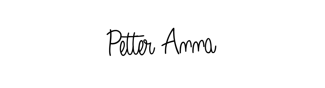 Petter Anna stylish signature style. Best Handwritten Sign (Angelique-Rose-font-FFP) for my name. Handwritten Signature Collection Ideas for my name Petter Anna. Petter Anna signature style 5 images and pictures png