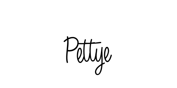 Design your own signature with our free online signature maker. With this signature software, you can create a handwritten (Angelique-Rose-font-FFP) signature for name Pettye. Pettye signature style 5 images and pictures png