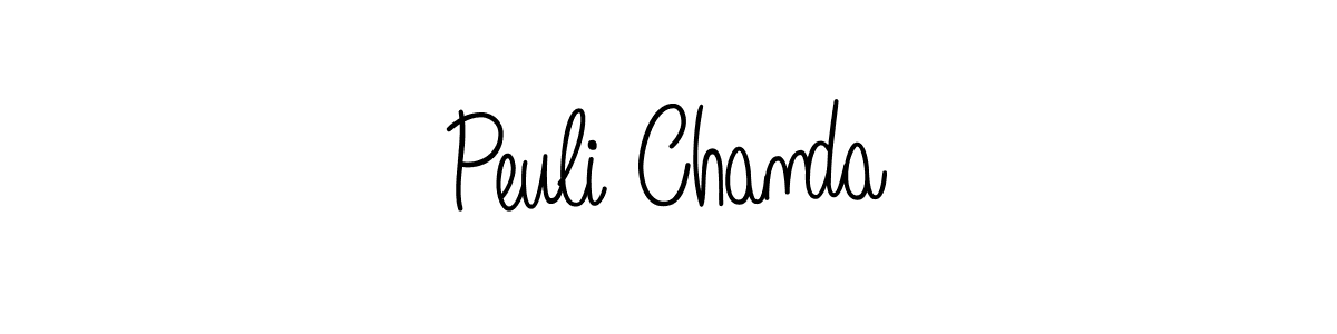 if you are searching for the best signature style for your name Peuli Chanda. so please give up your signature search. here we have designed multiple signature styles  using Angelique-Rose-font-FFP. Peuli Chanda signature style 5 images and pictures png