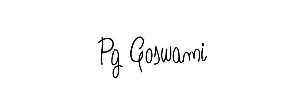 Pg Goswami stylish signature style. Best Handwritten Sign (Angelique-Rose-font-FFP) for my name. Handwritten Signature Collection Ideas for my name Pg Goswami. Pg Goswami signature style 5 images and pictures png
