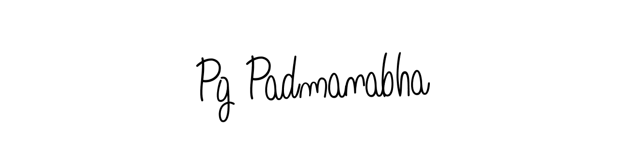 Design your own signature with our free online signature maker. With this signature software, you can create a handwritten (Angelique-Rose-font-FFP) signature for name Pg Padmanabha. Pg Padmanabha signature style 5 images and pictures png