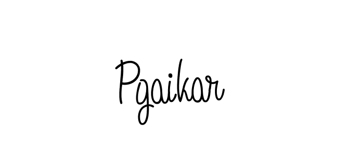 You should practise on your own different ways (Angelique-Rose-font-FFP) to write your name (Pgaikar) in signature. don't let someone else do it for you. Pgaikar signature style 5 images and pictures png