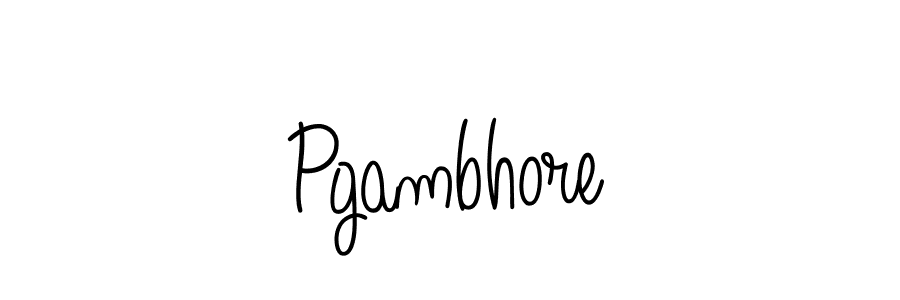 Also we have Pgambhore name is the best signature style. Create professional handwritten signature collection using Angelique-Rose-font-FFP autograph style. Pgambhore signature style 5 images and pictures png