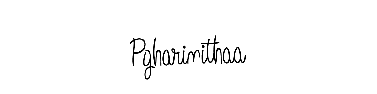 You should practise on your own different ways (Angelique-Rose-font-FFP) to write your name (Pgharinithaa) in signature. don't let someone else do it for you. Pgharinithaa signature style 5 images and pictures png