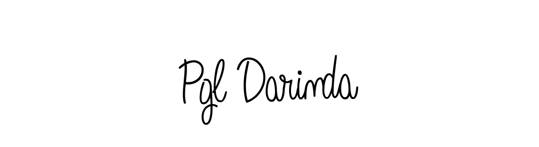 Design your own signature with our free online signature maker. With this signature software, you can create a handwritten (Angelique-Rose-font-FFP) signature for name Pgl Darinda. Pgl Darinda signature style 5 images and pictures png