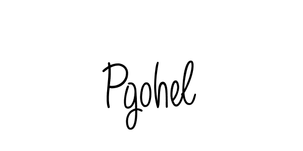 Use a signature maker to create a handwritten signature online. With this signature software, you can design (Angelique-Rose-font-FFP) your own signature for name Pgohel. Pgohel signature style 5 images and pictures png