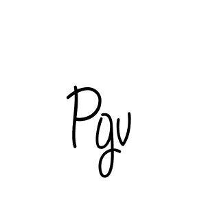 Pgv stylish signature style. Best Handwritten Sign (Angelique-Rose-font-FFP) for my name. Handwritten Signature Collection Ideas for my name Pgv. Pgv signature style 5 images and pictures png