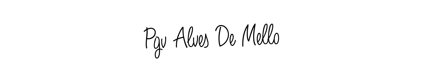 if you are searching for the best signature style for your name Pgv Alves De Mello. so please give up your signature search. here we have designed multiple signature styles  using Angelique-Rose-font-FFP. Pgv Alves De Mello signature style 5 images and pictures png