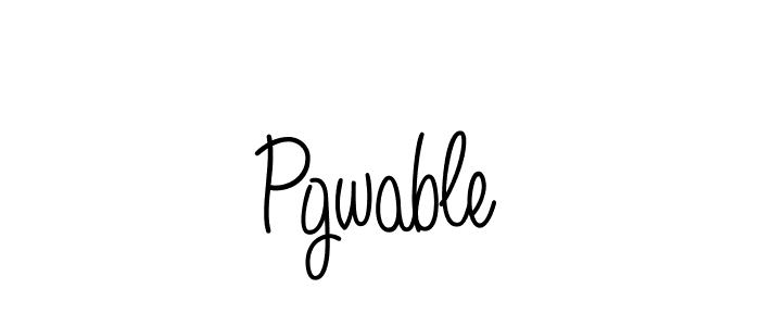 How to make Pgwable name signature. Use Angelique-Rose-font-FFP style for creating short signs online. This is the latest handwritten sign. Pgwable signature style 5 images and pictures png