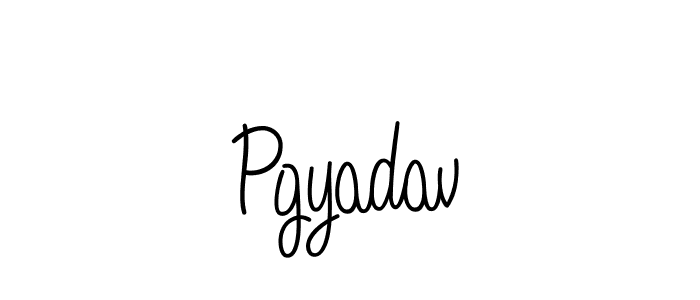 How to make Pgyadav signature? Angelique-Rose-font-FFP is a professional autograph style. Create handwritten signature for Pgyadav name. Pgyadav signature style 5 images and pictures png