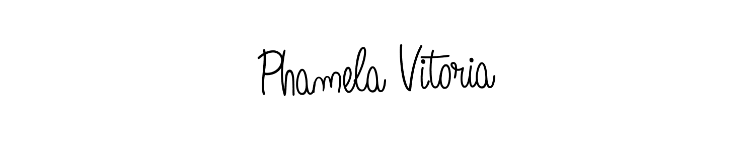 You can use this online signature creator to create a handwritten signature for the name Phamela Vitoria. This is the best online autograph maker. Phamela Vitoria signature style 5 images and pictures png