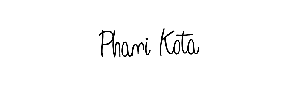 Also we have Phani Kota name is the best signature style. Create professional handwritten signature collection using Angelique-Rose-font-FFP autograph style. Phani Kota signature style 5 images and pictures png